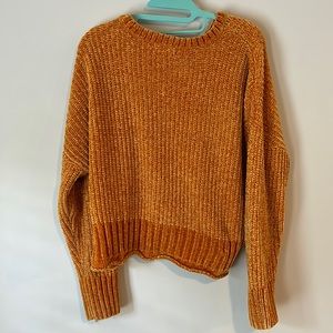 Burnt orange cropped sweater